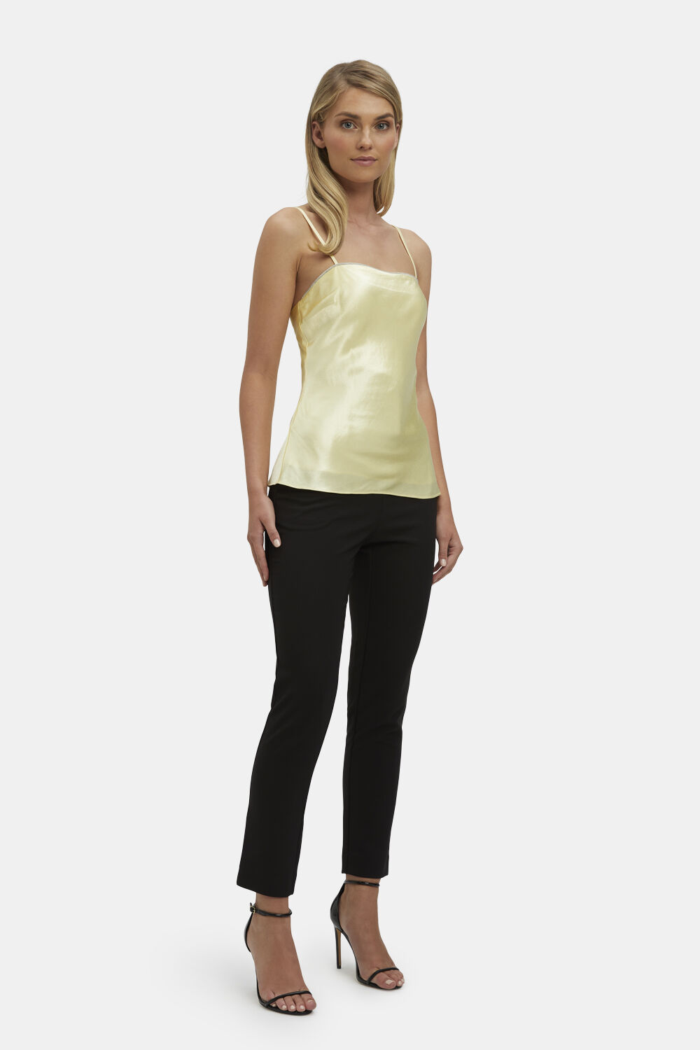 DIAMONTE TRIM CAMI in colour LIMELIGHT