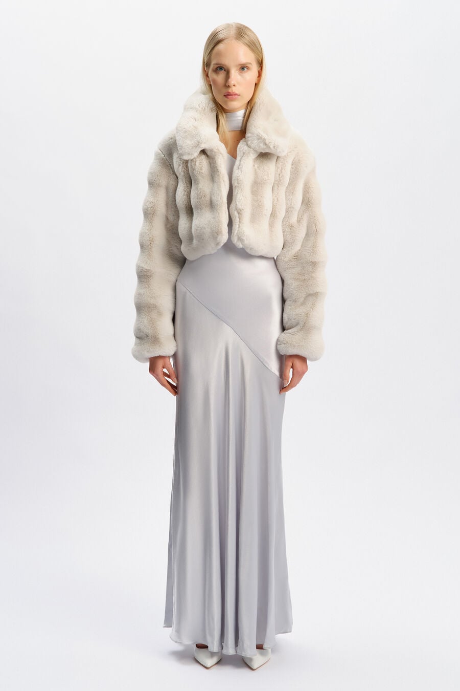 Athera Cropped Faux Fur Jacket