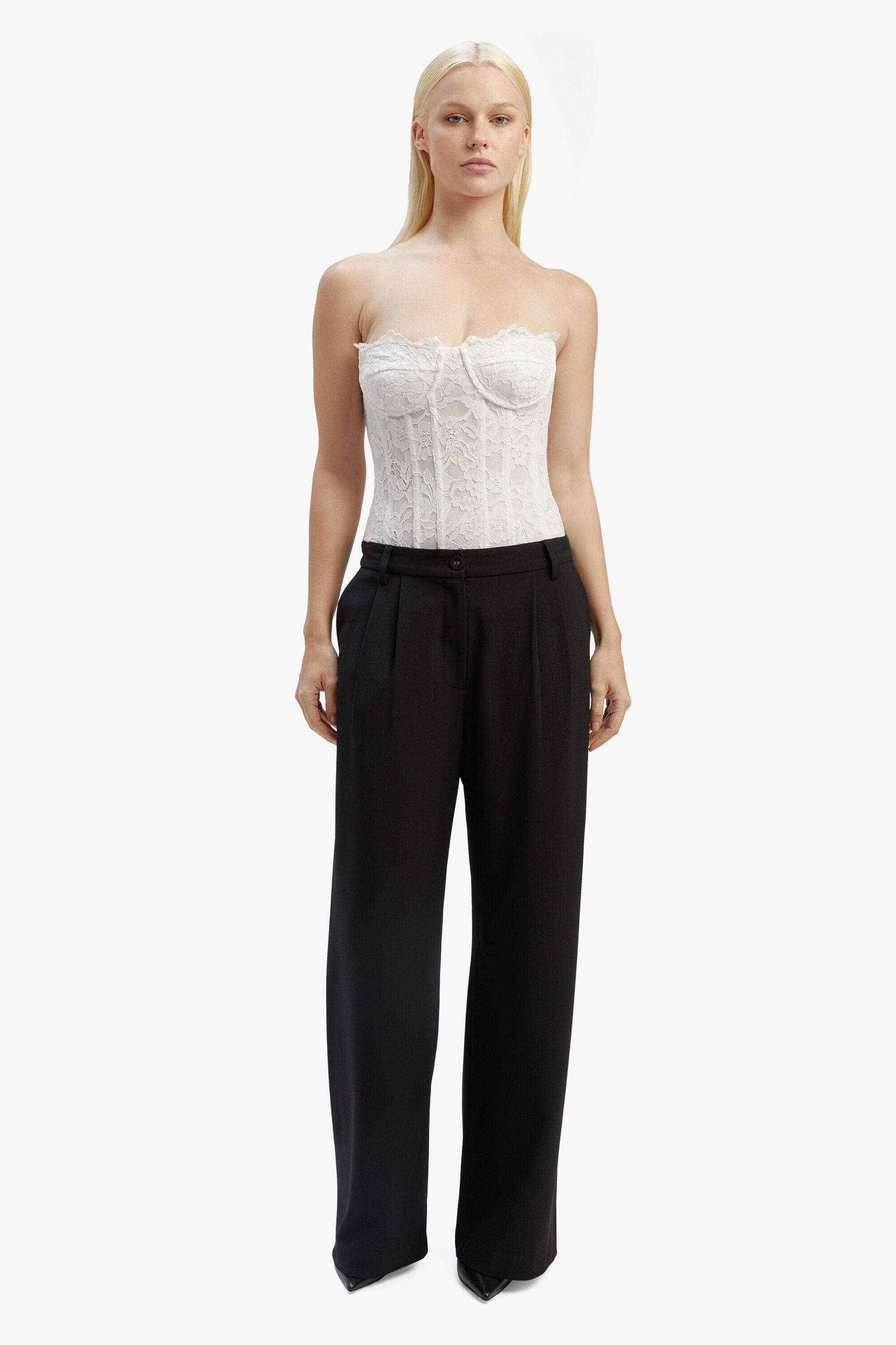 White bardot bodysuit sales
