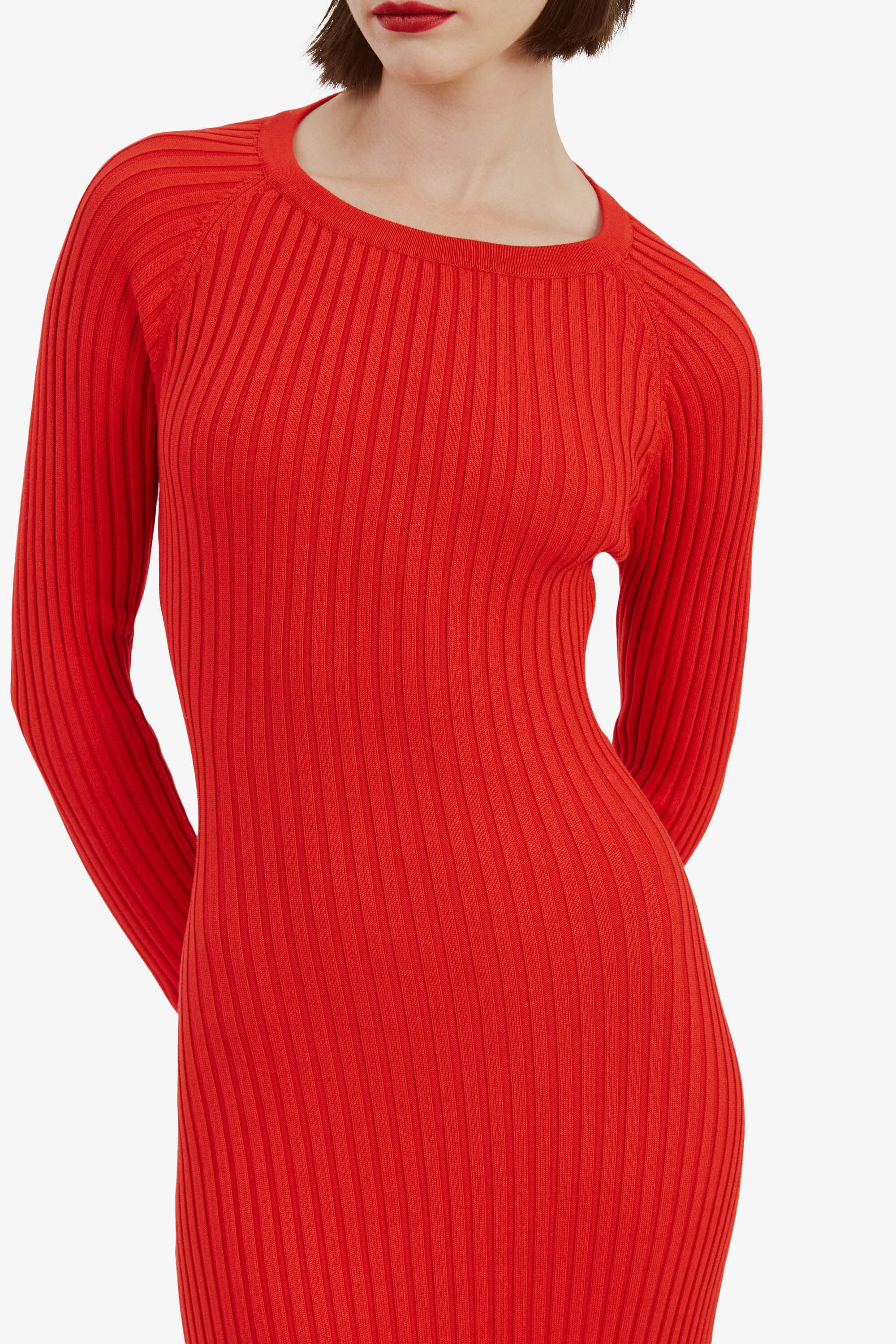 Amaro Maxi Knit Dress In Fire Red | Bardot Amaro Maxi Knit Dress In Fire Red | Bardot