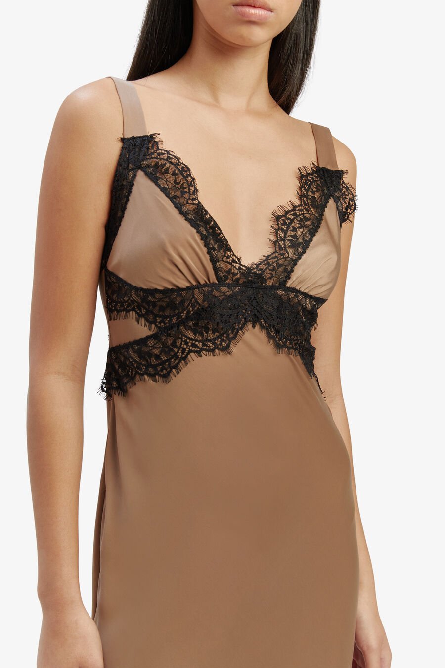 Delta Satin Midi Dress