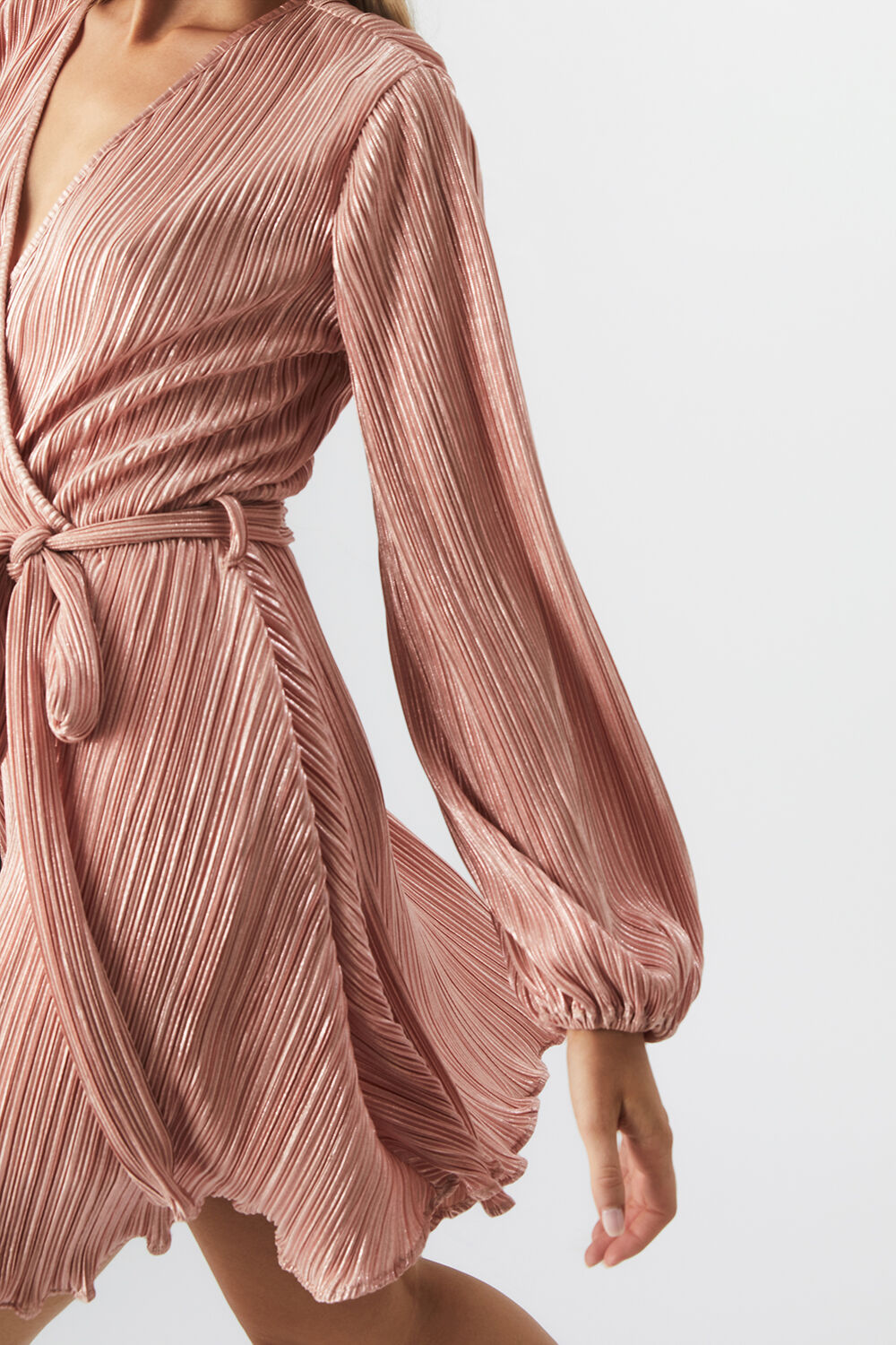BELLISSA PLEAT DRESS in colour TUSCANY