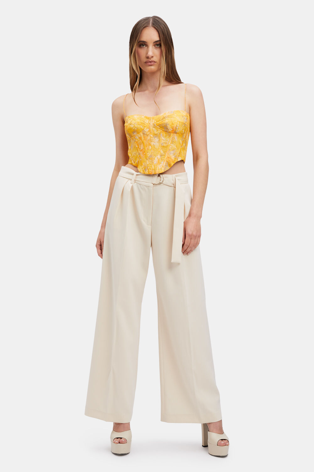 ELSIE CORSET TOP in colour EL N YELLOW