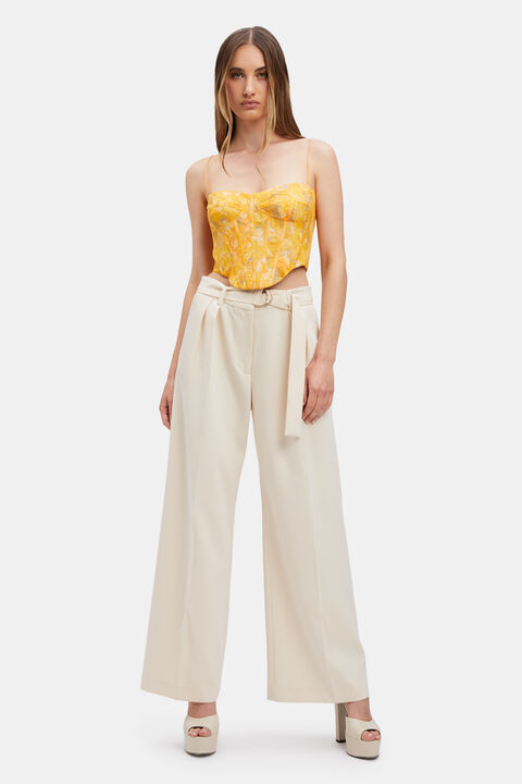 ELSIE CORSET TOP in colour EL N YELLOW