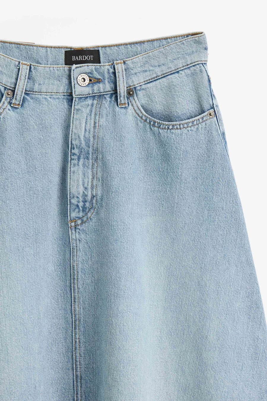 030 Denim Midi Skirt