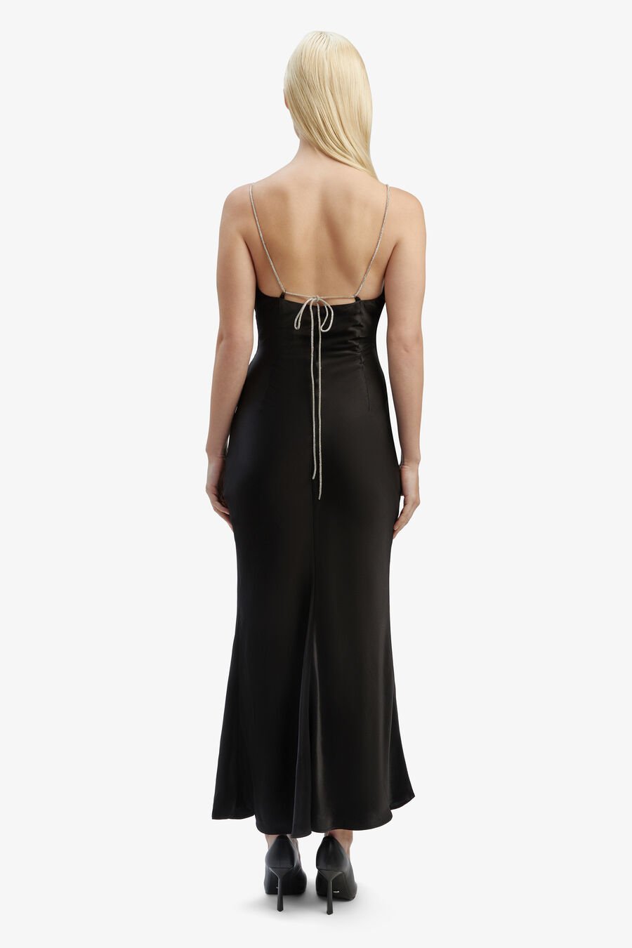 LILI MIDI DRESS in colour BLACK