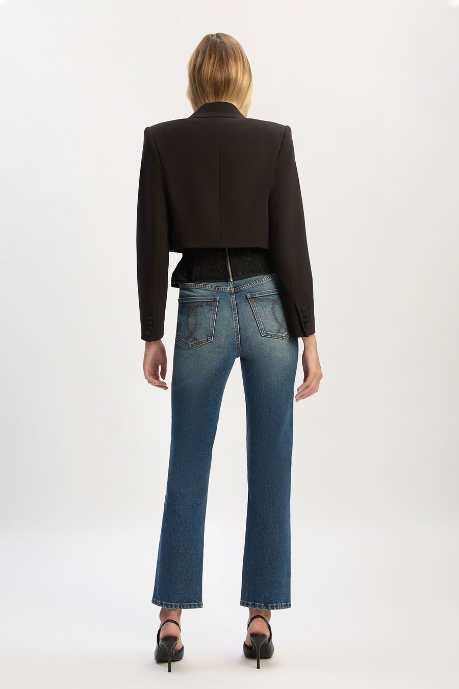 Fia Slimfit Cropped Blazer