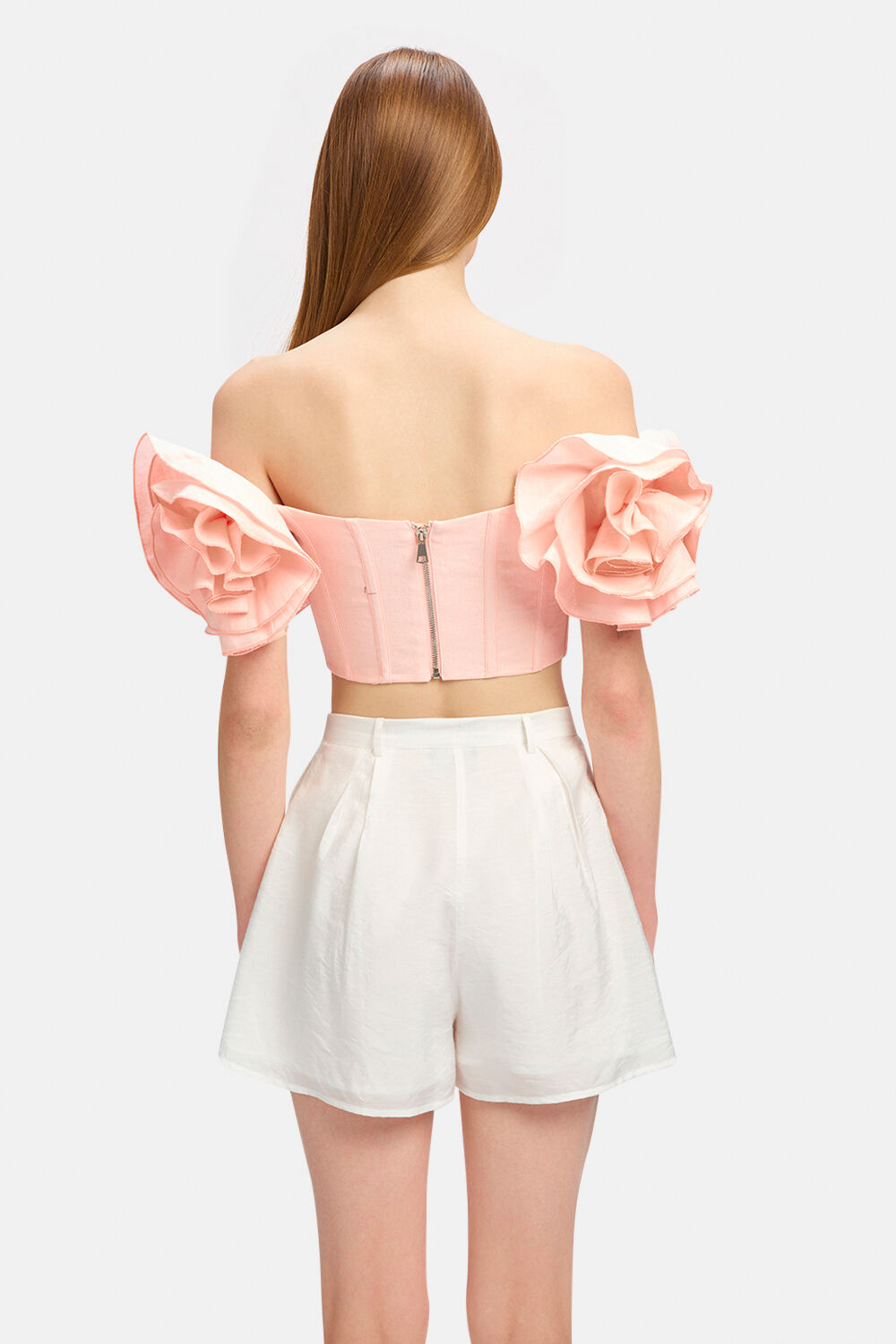 SIGMA CORSET TOP in colour SOFT PINK