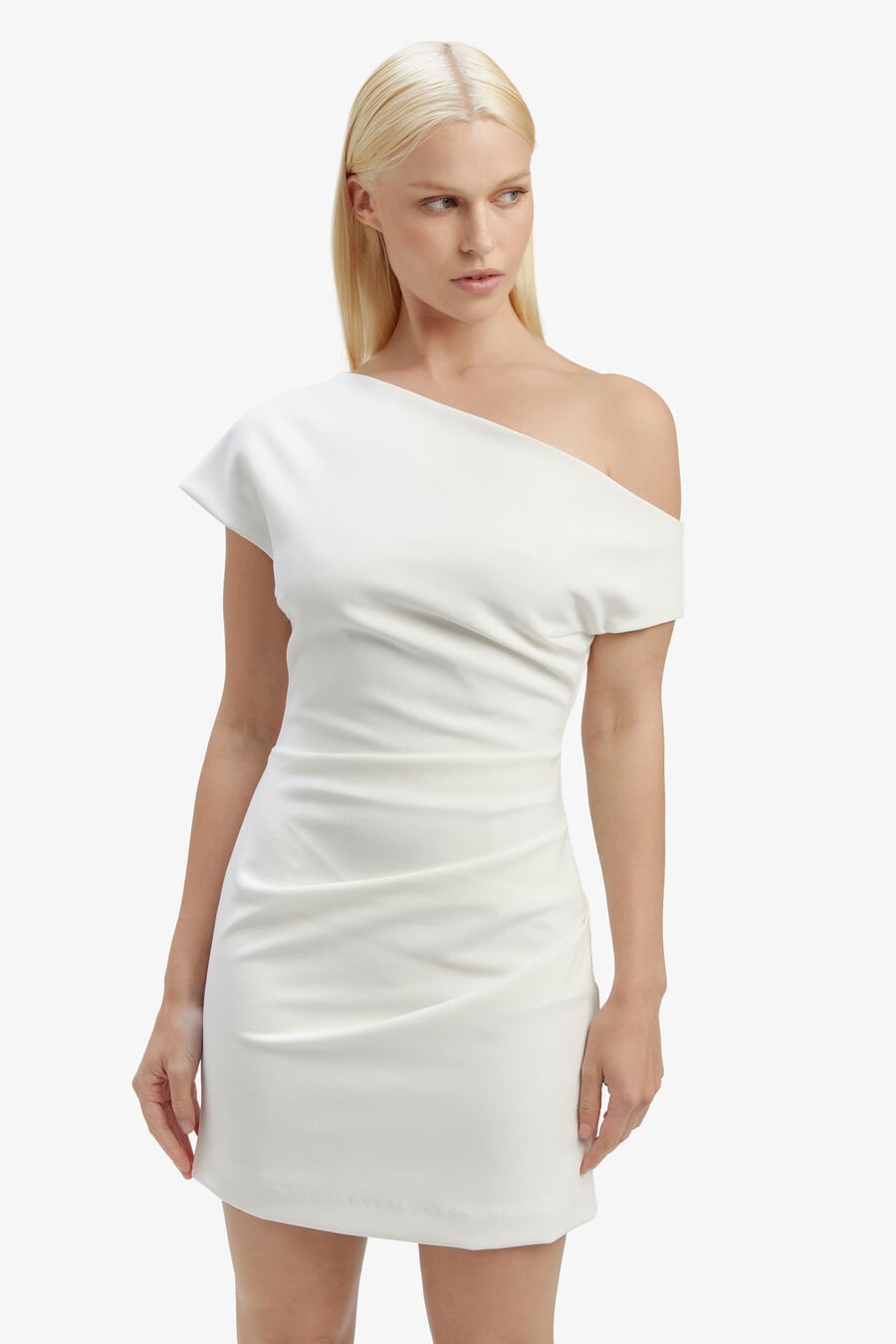 LETITA MINI DRESS in colour ORCHIDWHT