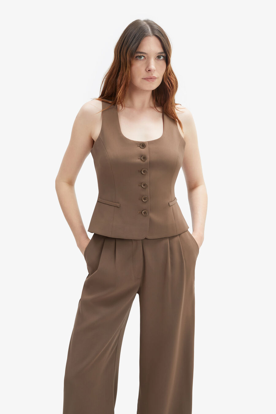 Azilia Button Through Top