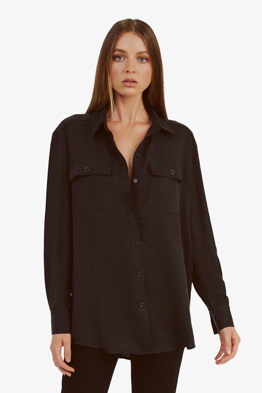 ALBEE LIGHTWEIGHT SHIRT in colour BLACK