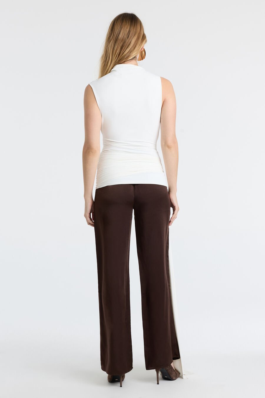 Devin Mid Rise Satin Pant