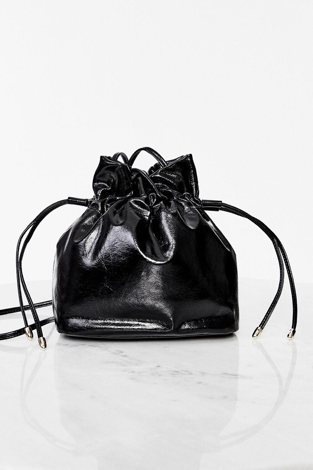 The Bella Bucket Bag in Black