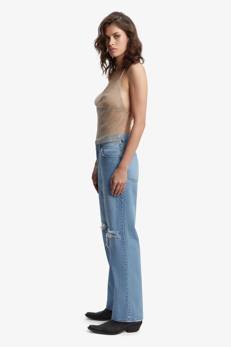 ELLIPTICAL HALTER TOP