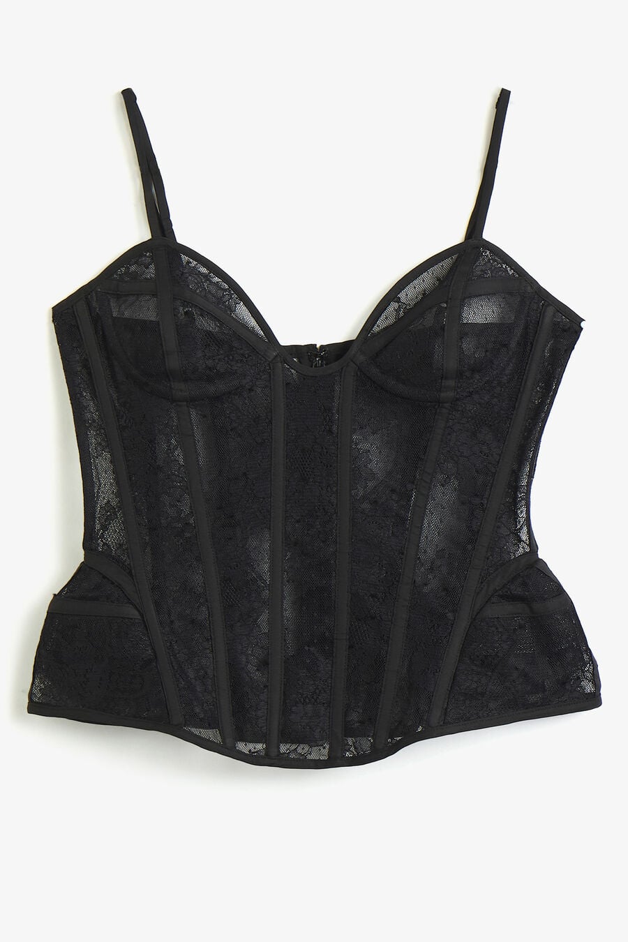 FRANCESCA LACE BUSTIER in colour Black