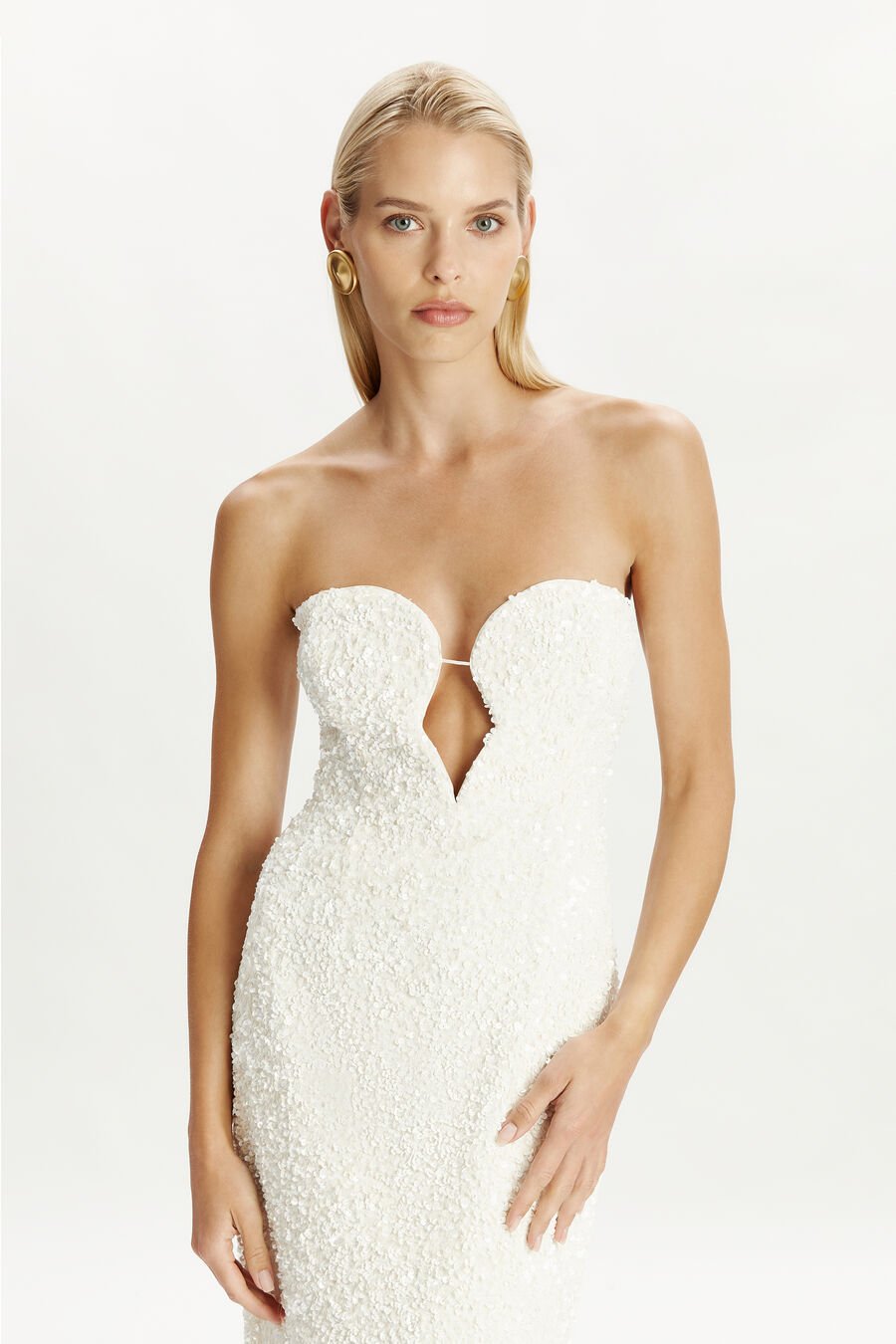 Braya Sequin Midi Dress