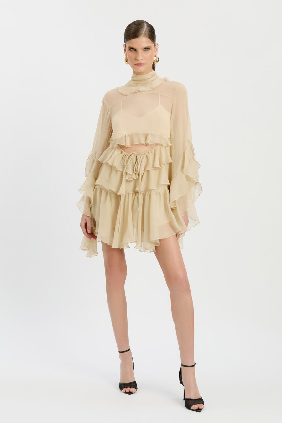 Anyssa Ruffle Mini Dress