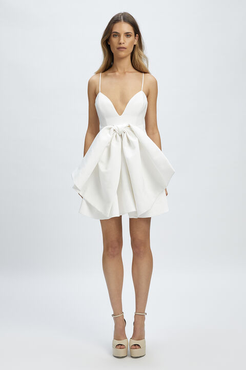 ANNABELLE MINI DRESS in colour BRIGHT WHITE