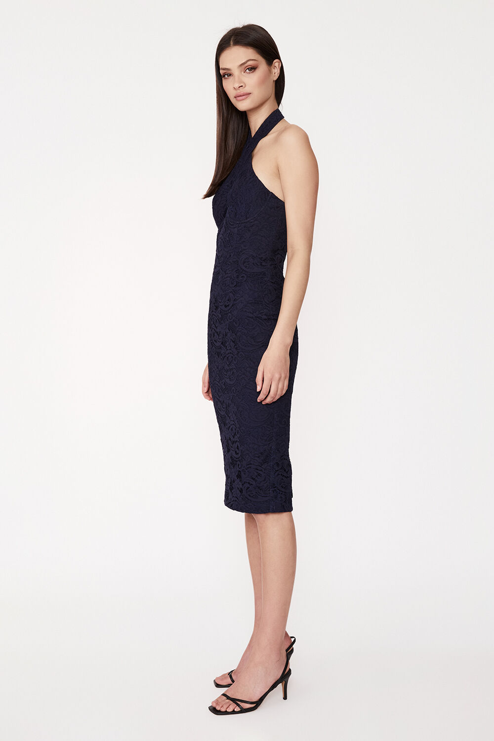 Isa lace halter dress sales