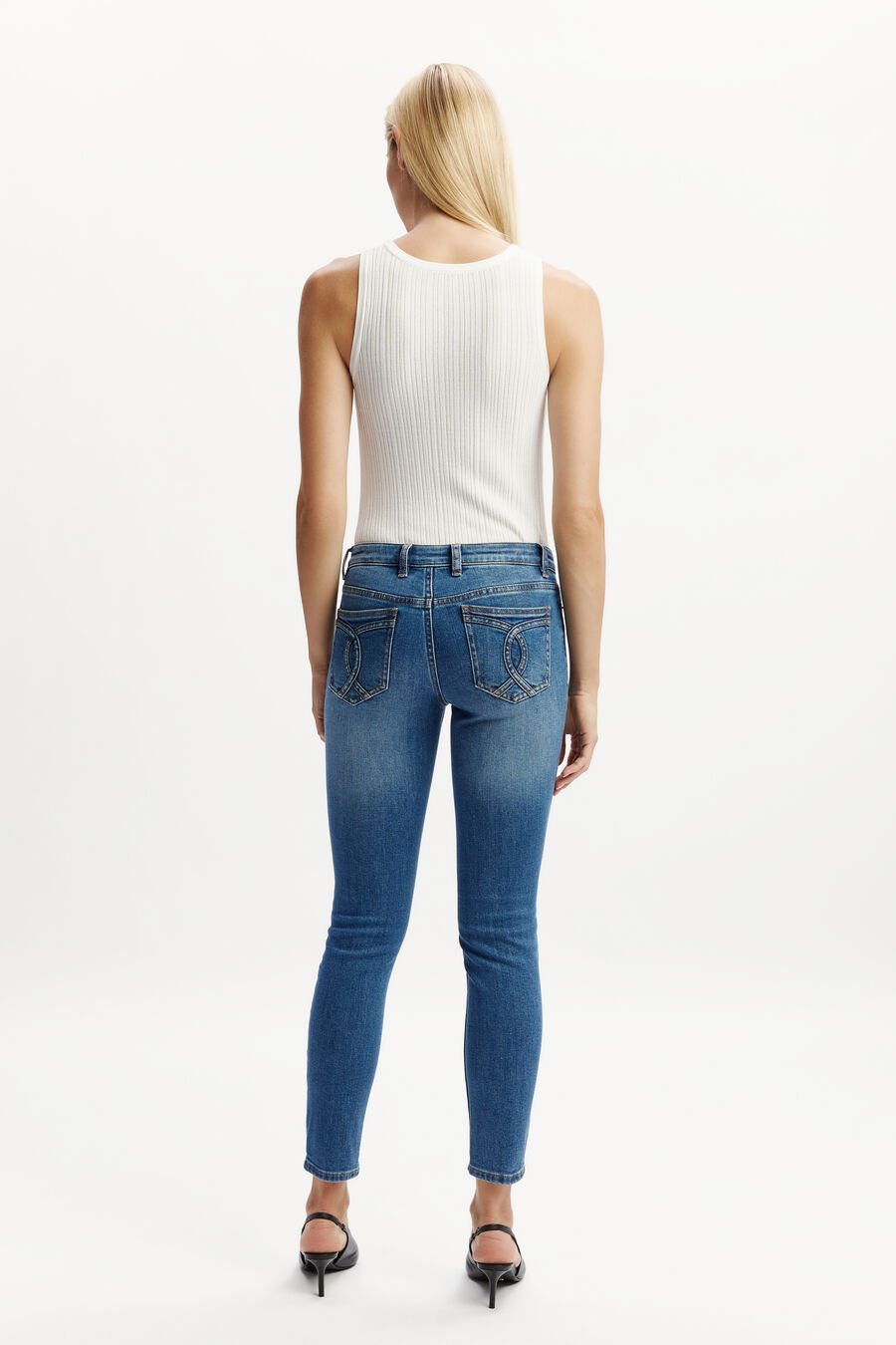 KATE HIPSTER JEANS II in colour DARKDENIM