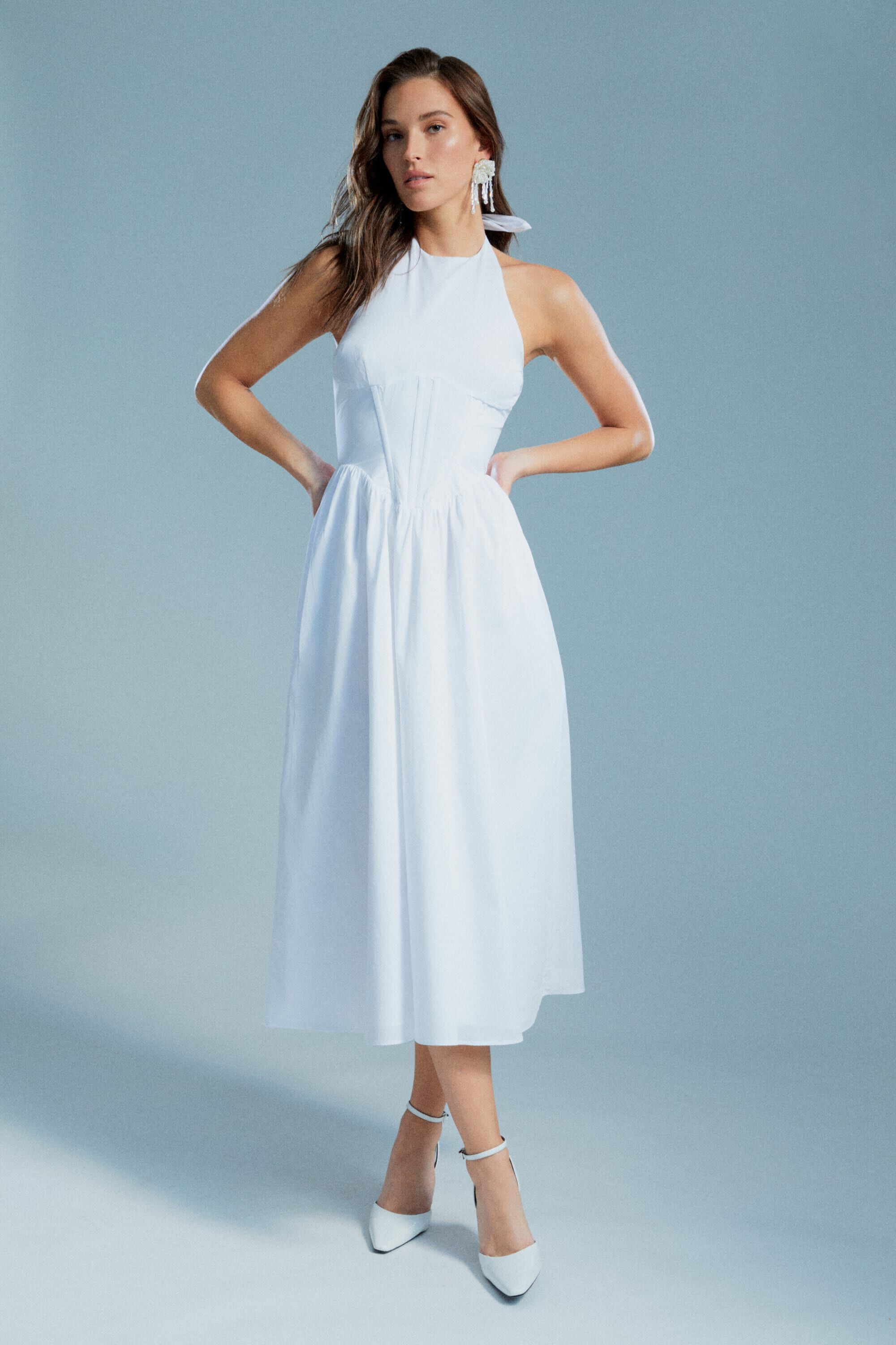 Marini chloi bardot best sale dress