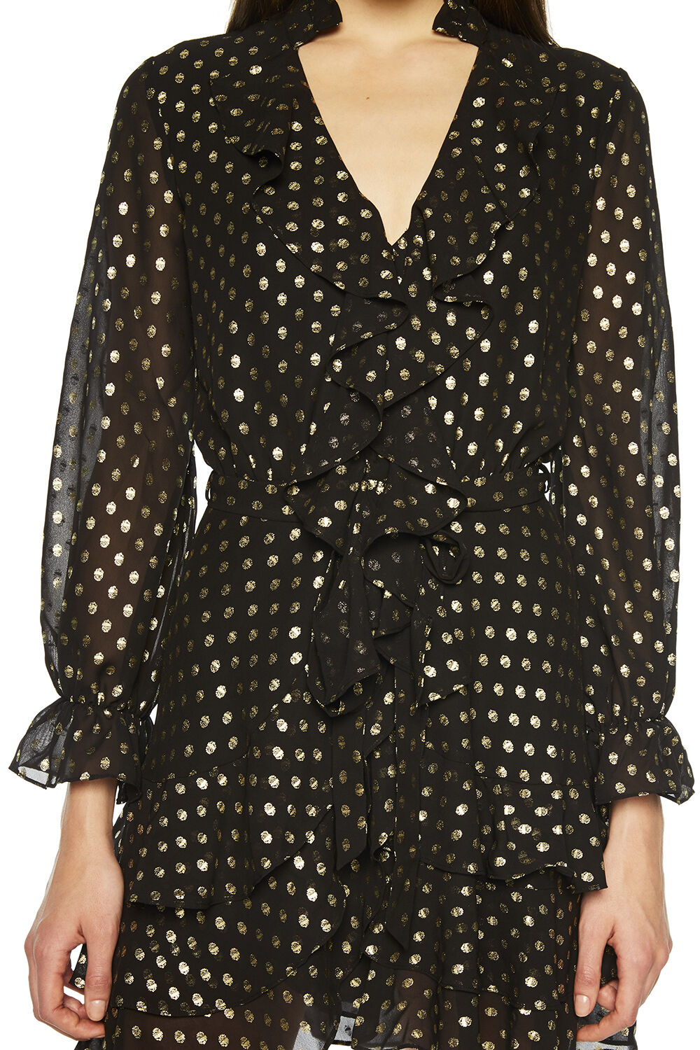 Bardot spot shirt dress clearance