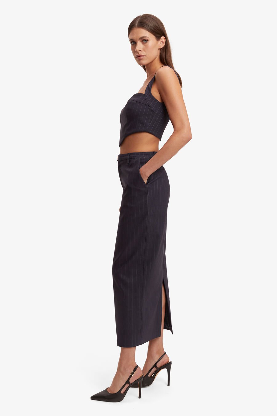 Sian Pin Stripe Bustier