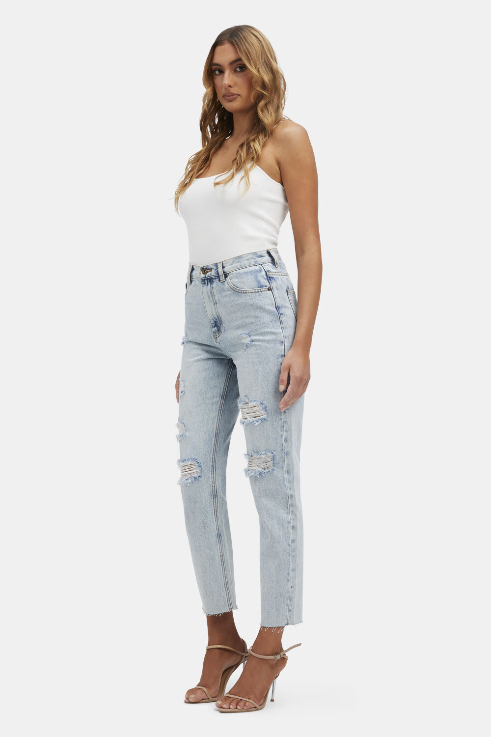 CARA STRAIGHT LEG JEAN IN INDIGO in colour TRUE NAVY
