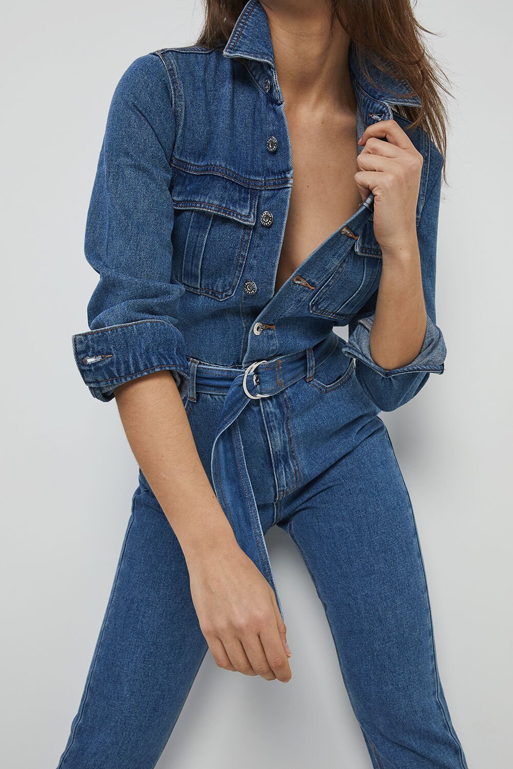 Bardot hot sale denim jumpsuit