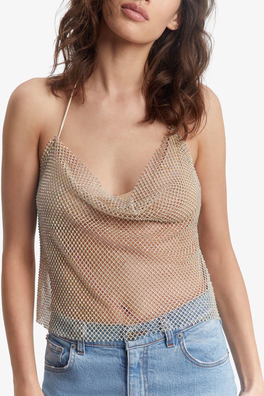 ELLIPTICAL HALTER TOP