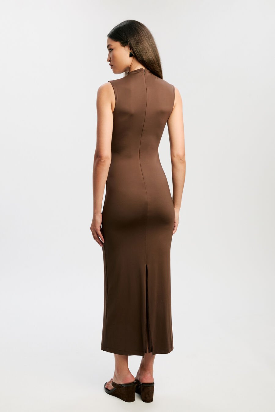 Veneda High Neck Maxi Dress