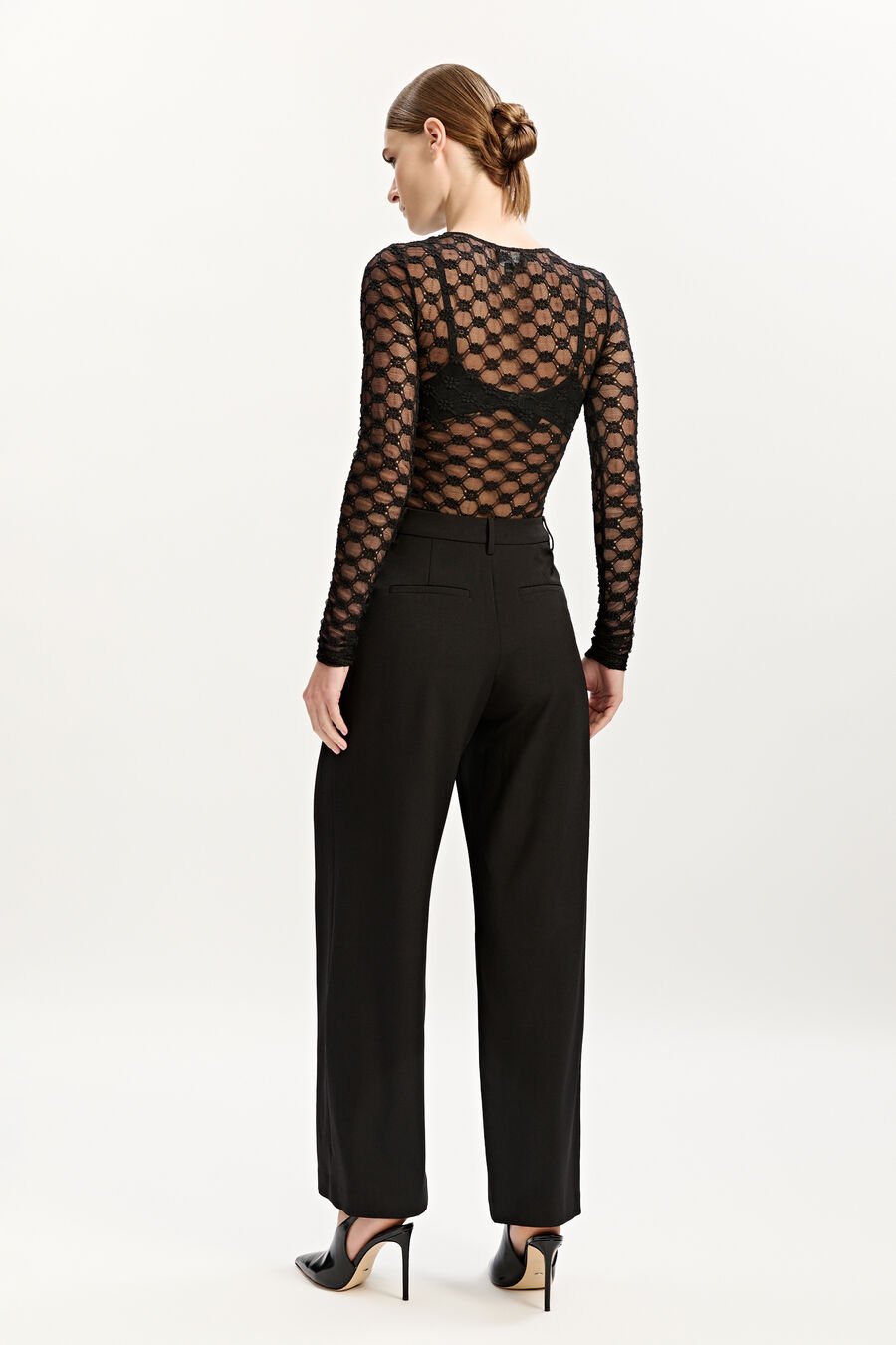 Adoni Sheer Long Sleeve Top