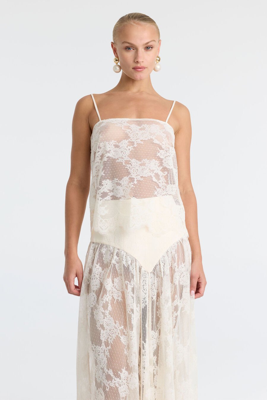 Hildie Sheer Lace Cami