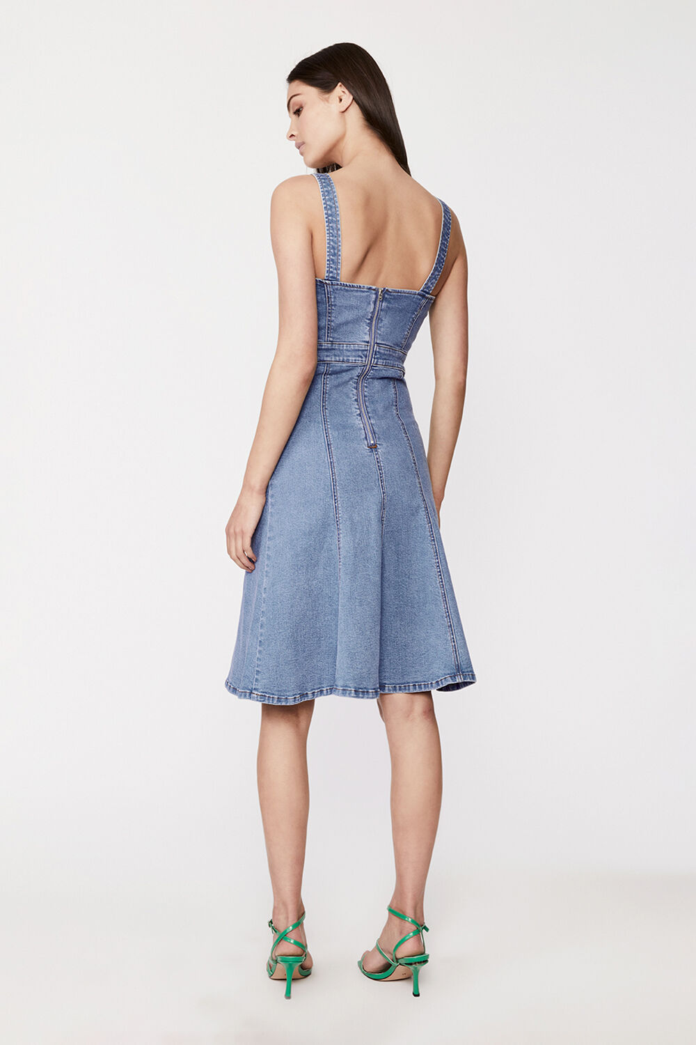 VIVA BUSTIER DRESS in colour MIDNIGHT NAVY