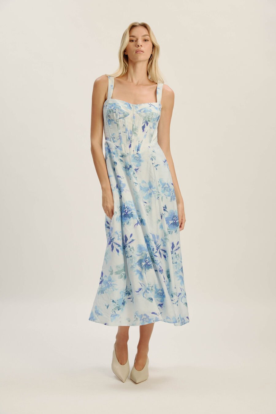 Lilah Corset Midi Dress