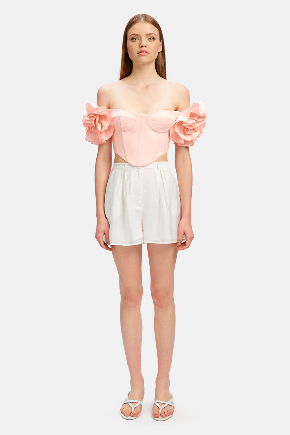 SIGMA CORSET TOP in colour SOFT PINK