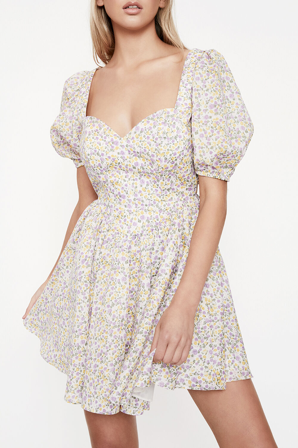 Bardot floral mini dress online