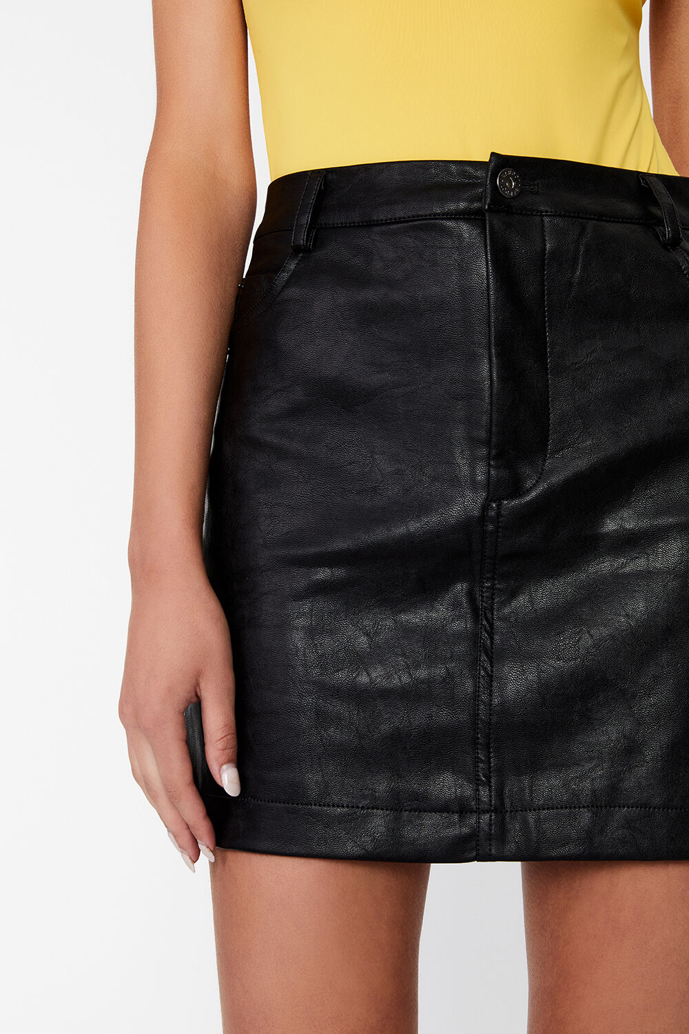 Sabrina Mini Skirt in Black | Bardot