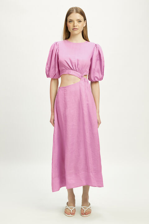 IMPALA MIDI DRESS in colour BEETROOT PURPLE