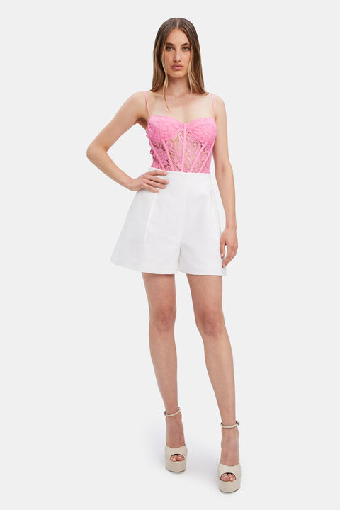 IRIS HIGH WAISTED SHORT in colour BRIGHT WHITE