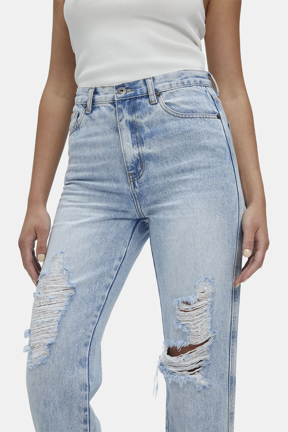 EVA STRAIGHT LEG JEAN in colour MIDNIGHT NAVY