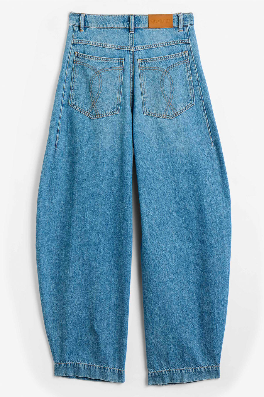 030 High Rise Barrel Leg Jean
