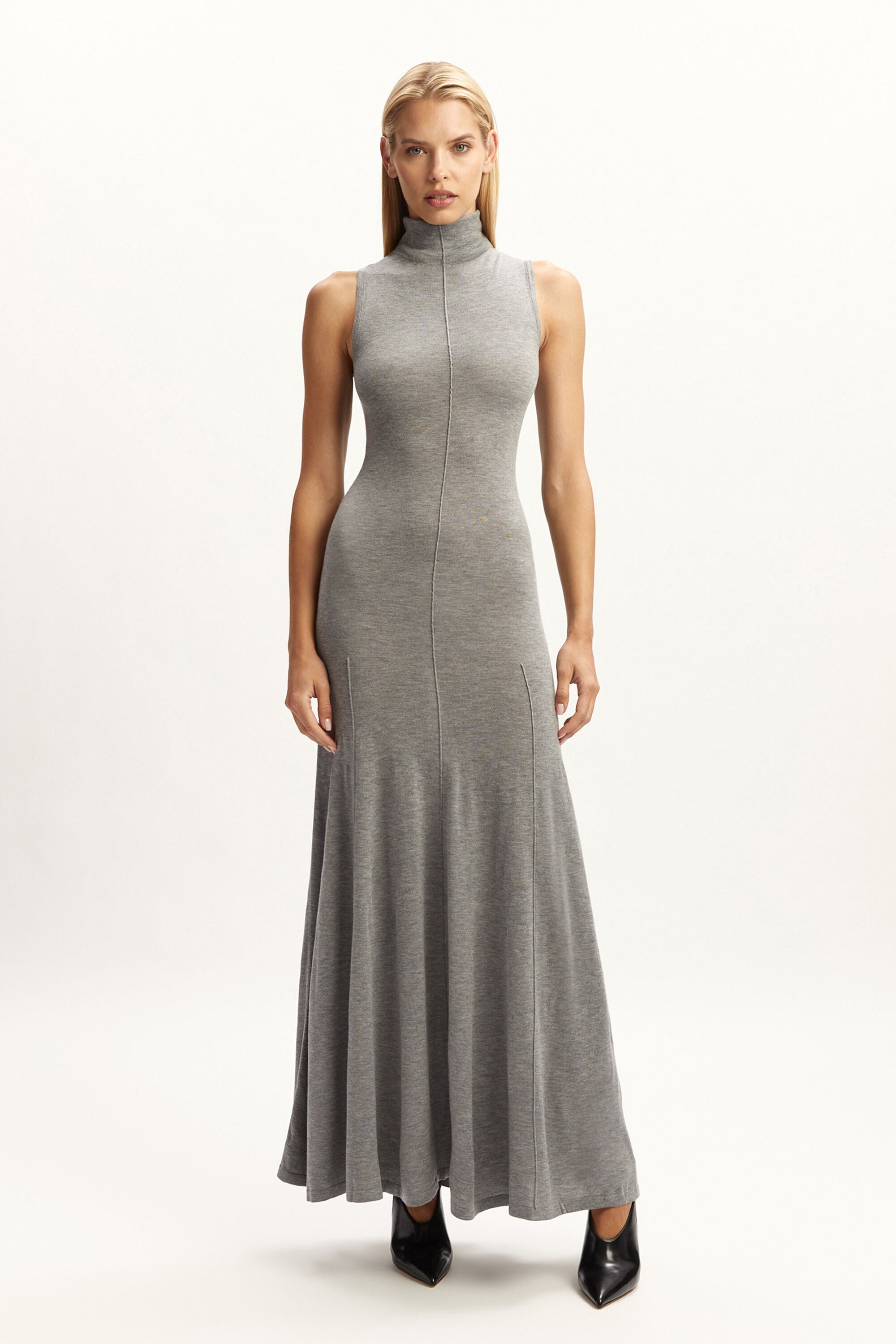 ワンピース dich henderson MAXI DRESS 69 / DARK GRAY I-72454W-ROP-silky-cocktail-