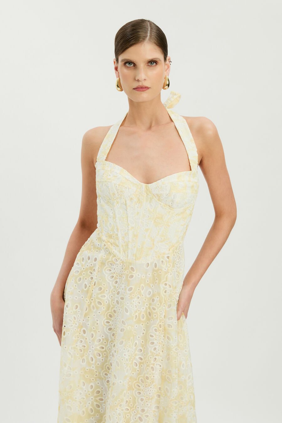 Pollie Halter Midi Dress