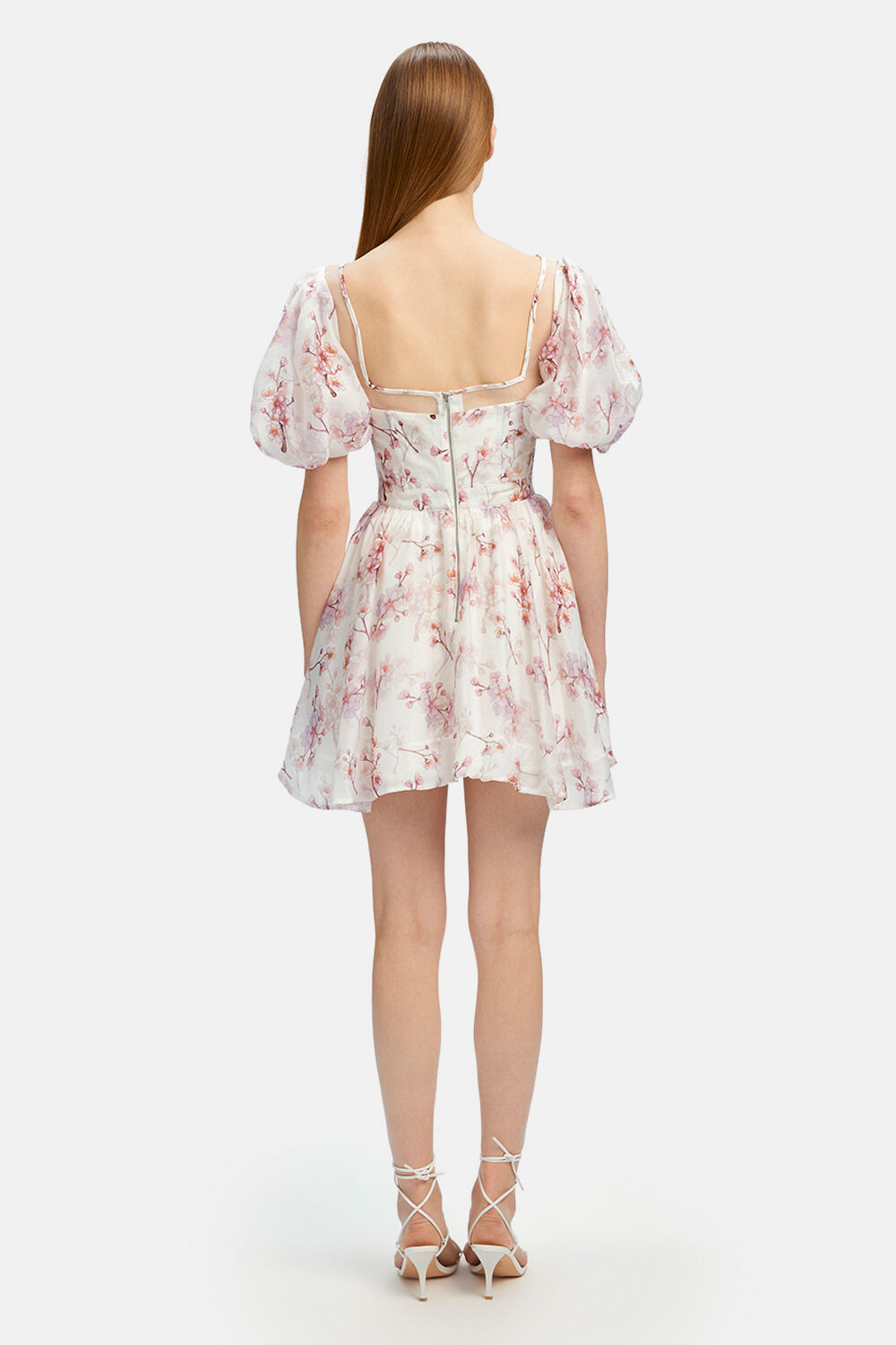 GRACIOUS FLORAL MINI DRESS in colour BLOSSOM