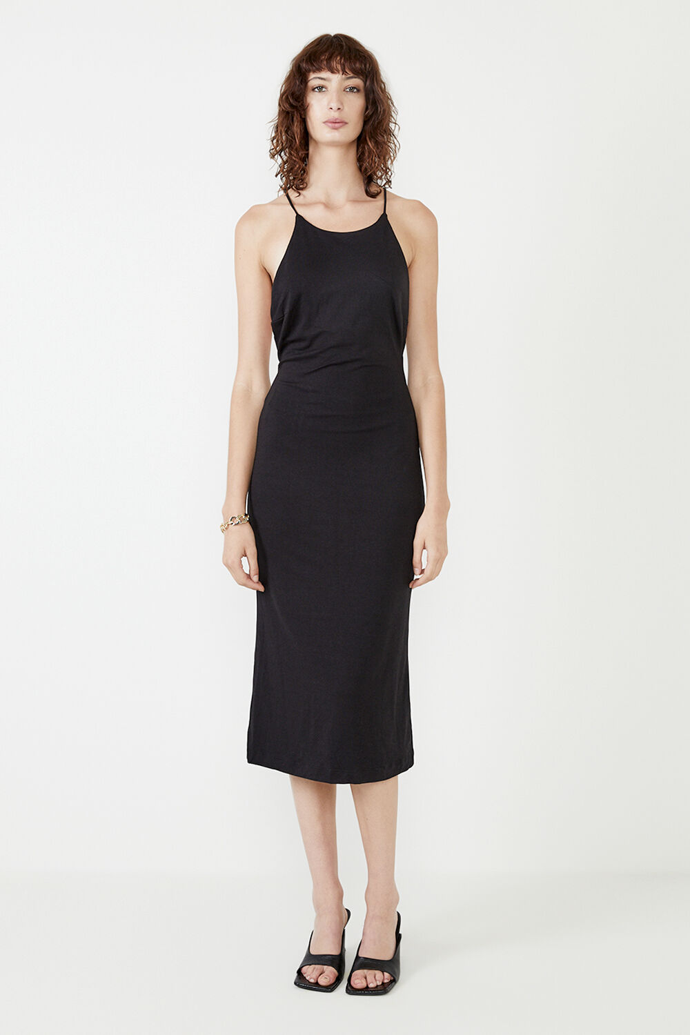BACKLESS SLINKY DRESS