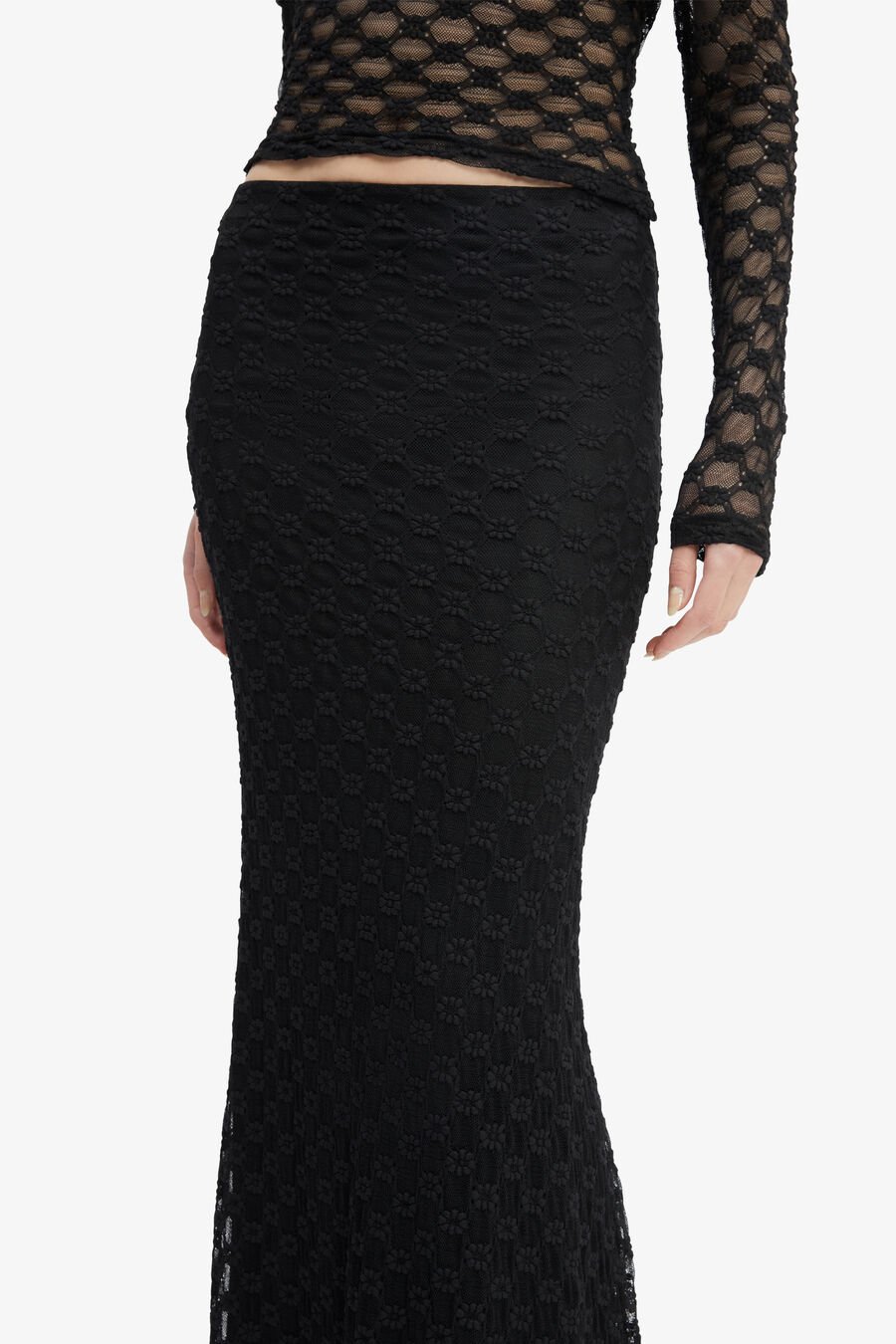 Adoni Mid Rise Maxi Skirt