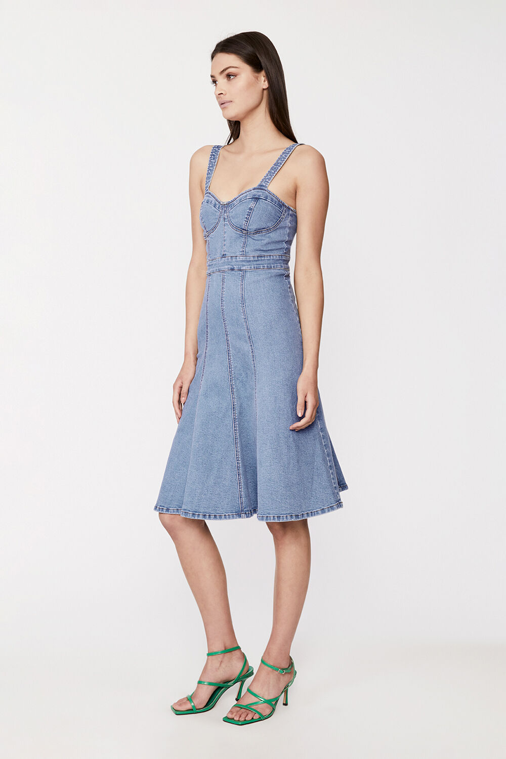 VIVA BUSTIER DRESS in colour MIDNIGHT NAVY