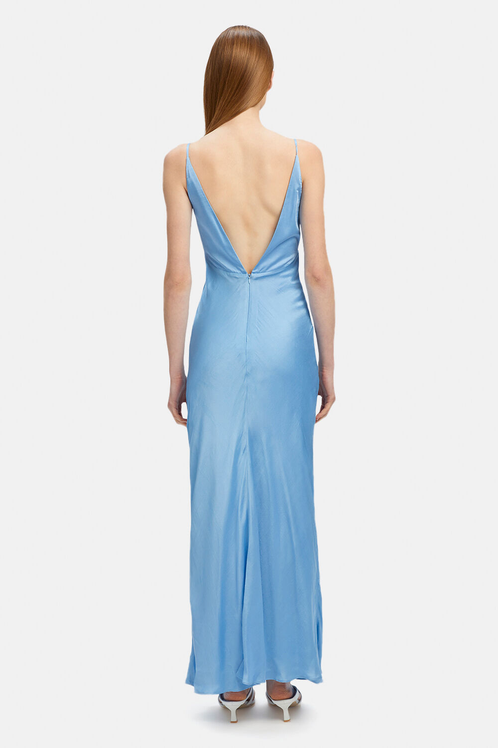 WINTOUR MIDI SLIP DRESS in colour BLUEBIRD