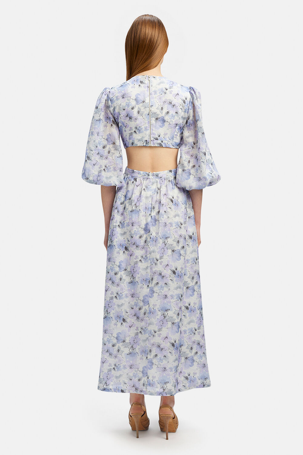 ALSTON MIDI DRESS in colour METEORITE